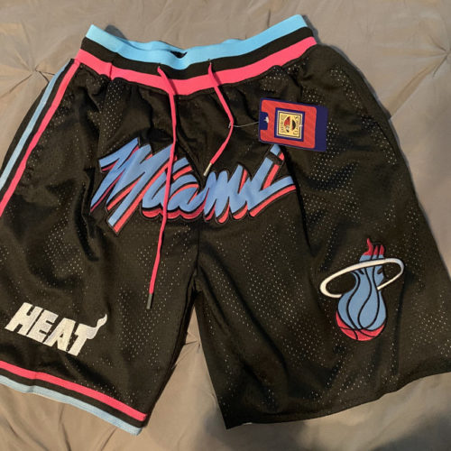 Miami Heat M&N Black Basketball Shorts photo review
