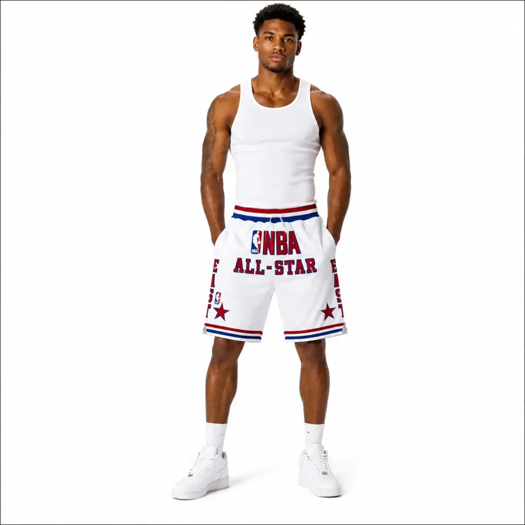1988 All-Star Game East White Retro Shorts 7 1988 All-Star Game East White Retro Shorts