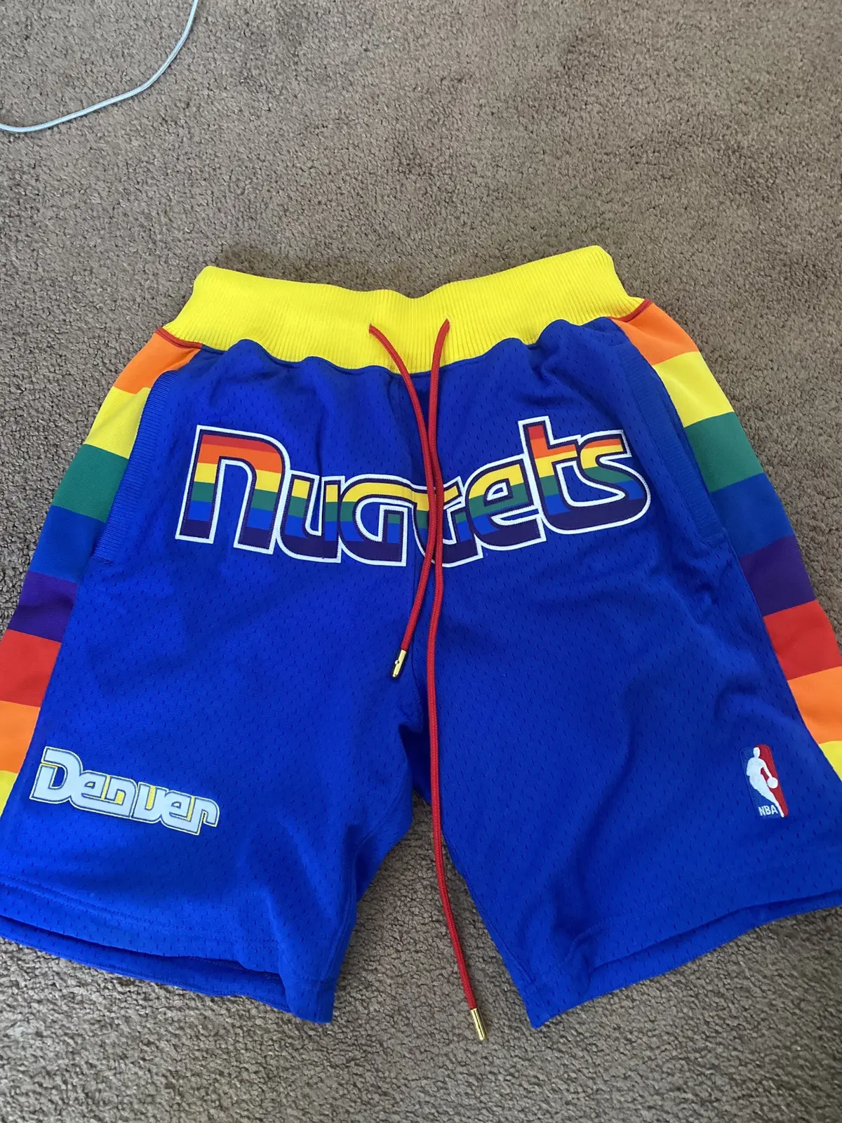 Denver Nuggets Vintage Blue Shorts 3 77a91df3b5b144a3978ea7931a69ec27