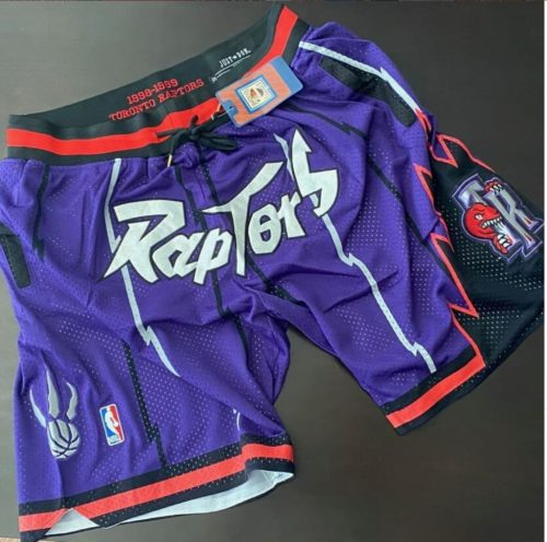 Toronto Raptors Purple Basketball Vintage Shorts photo review