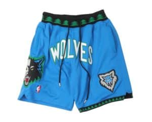 Minnesota Timberwolves Basketball Blue Vintage Shorts