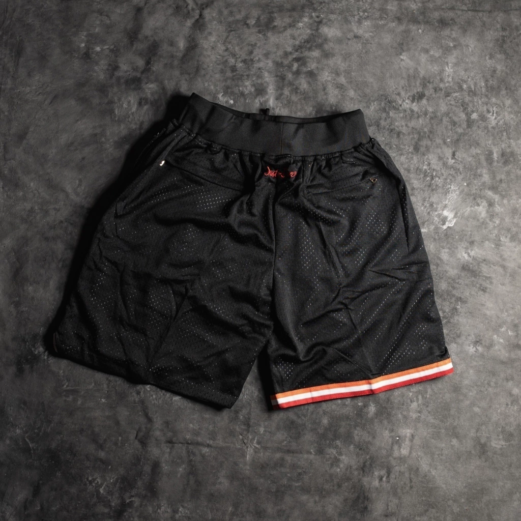 Miami Heat Retro Black Basketball Shorts 5 Short Miami Heat Retro 3