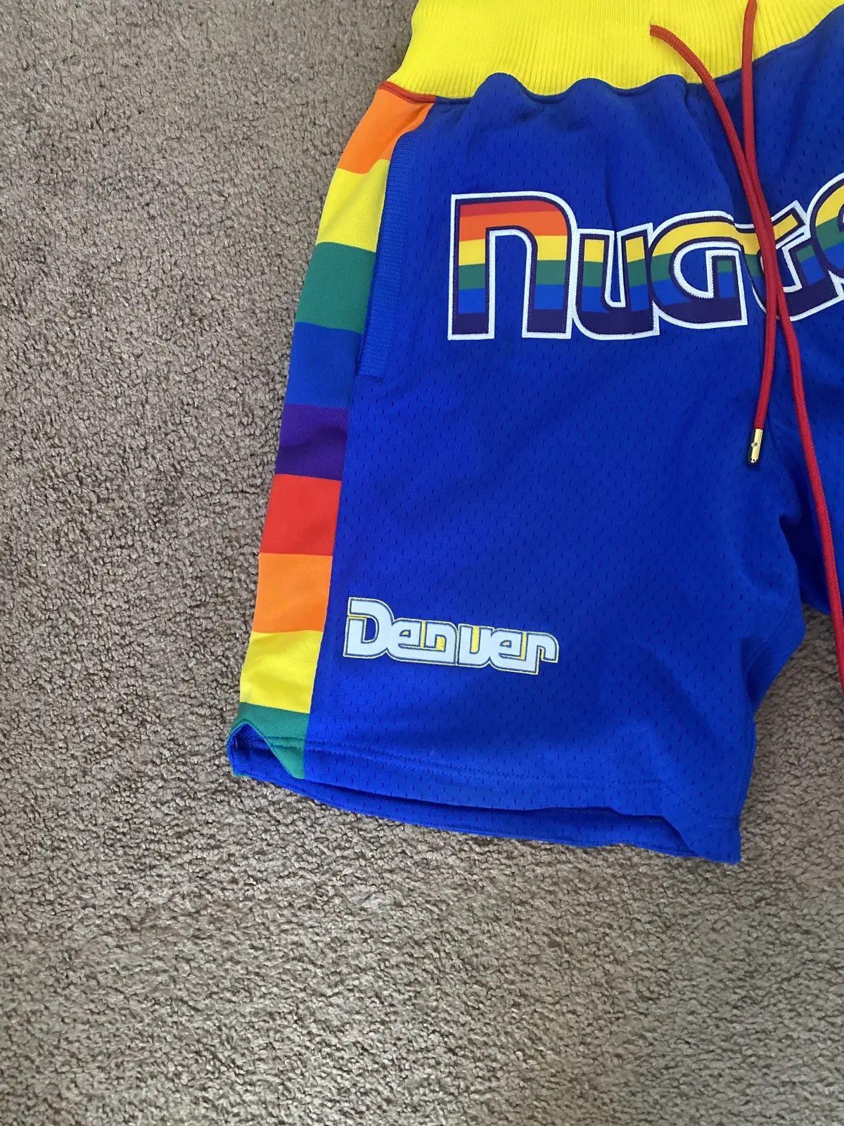 Denver Nuggets Vintage Blue Shorts 5 c7a3a49999f346a6b8dd4fa623694970