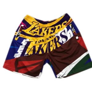 Los Angeles Lakers Rainbow Big Face Shorts