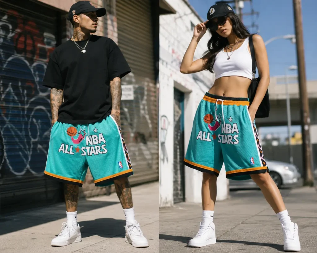 1996 All-Star Game East Teal Shorts