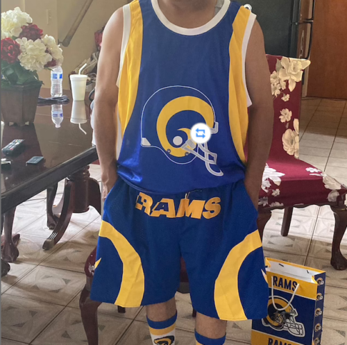 Los Angeles Rams Blue Shorts photo review