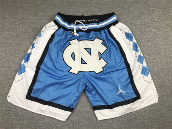 UNC University of North Carolina Blue Basketball Just Don Shorts