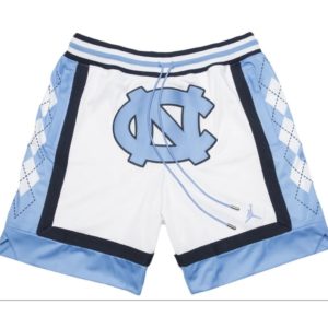 University of North Carolina x Jordan White Shorts