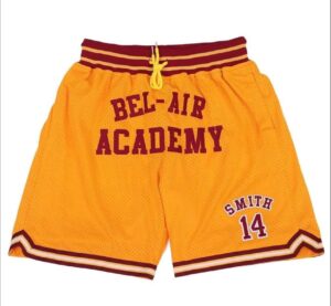 BEL Air Academy SMITH 14 Basketball Yellow Shorts