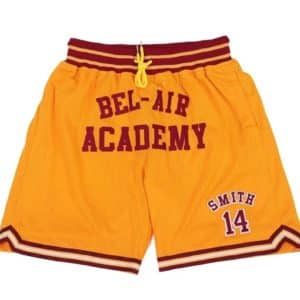 BEL Air Academy SMITH 14 Basketball Yellow Shorts