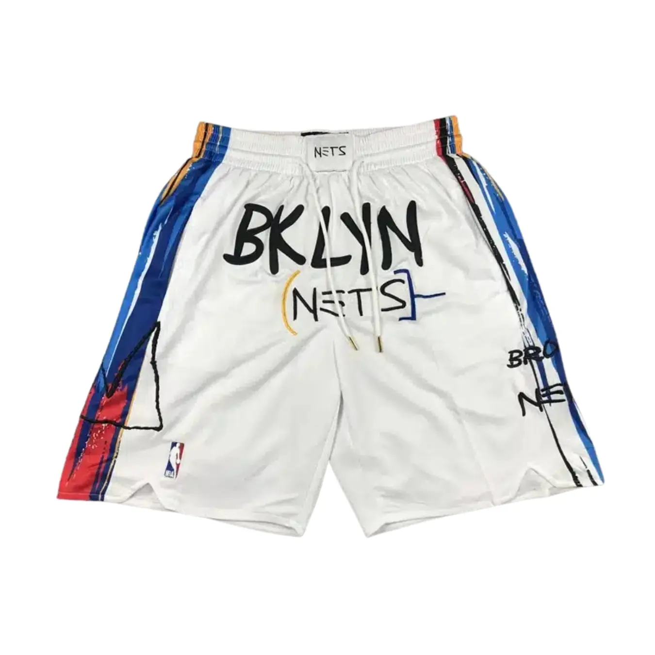 Brooklyn Nets 2023 White City Edition Shorts 1 Brooklyn Nets 2023 White City Edition Shorts