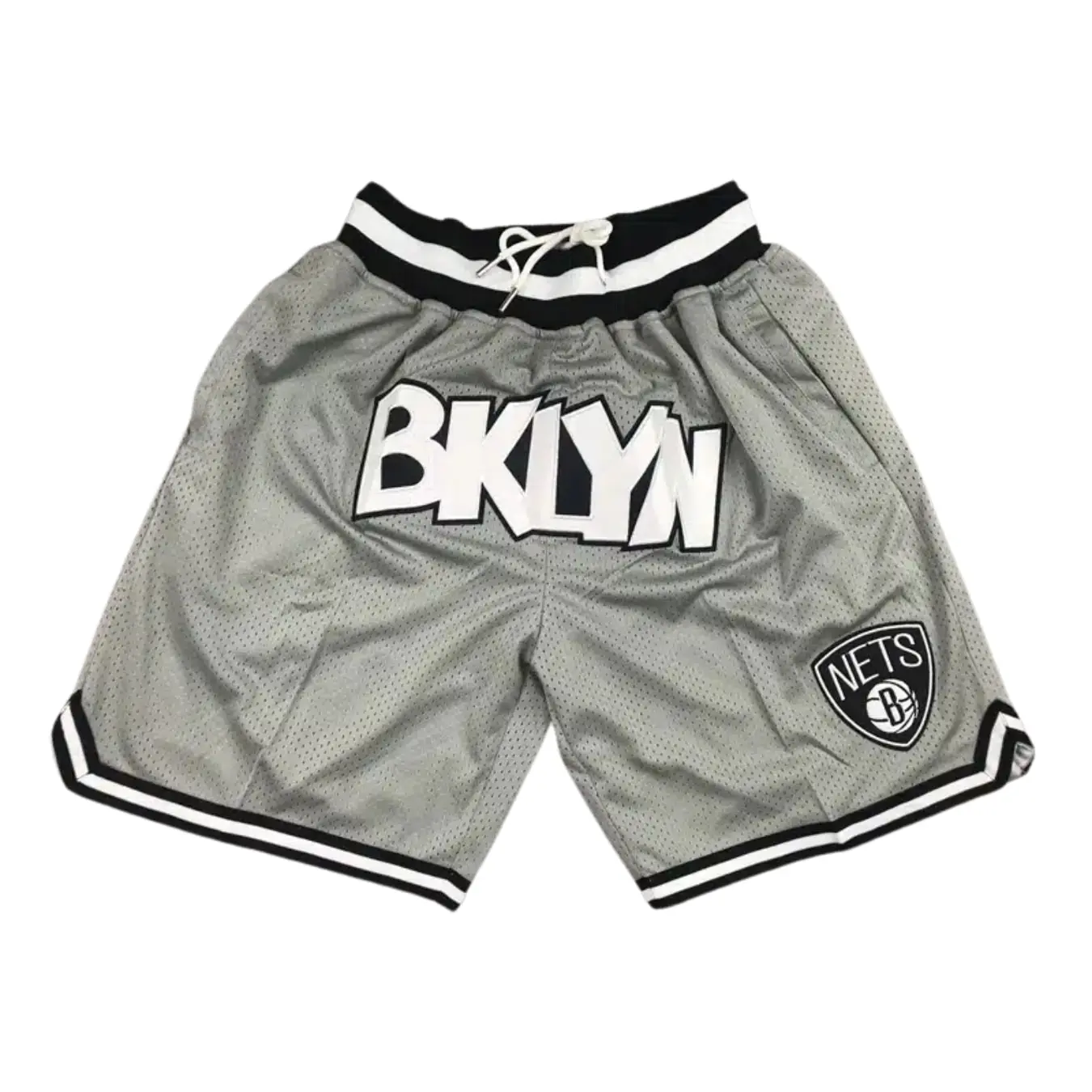 Brooklyn Nets Gray Throwback Shorts 1 Brooklyn Nets Gray Throwback Shorts