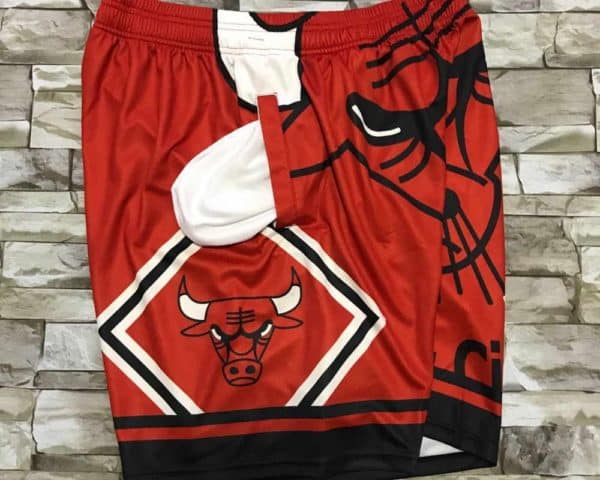 Chicago Bulls Big Face Shorts Red 3