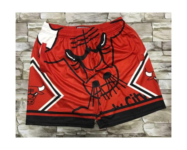 Chicago Bulls Big Face Shorts Red