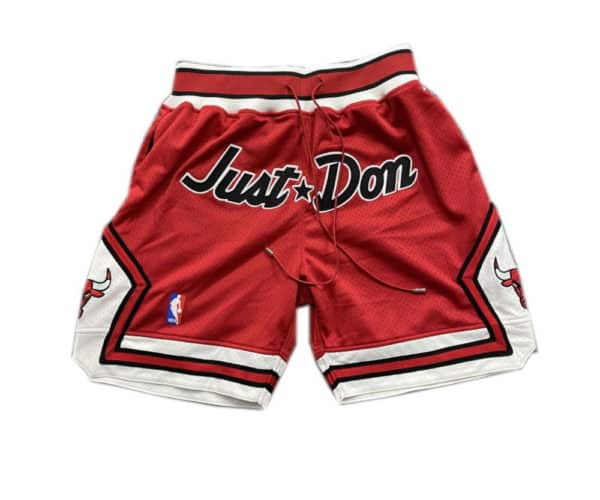 Just Don Style x 1997 1998 Chicago Bulls Retro Basketball Shorts a