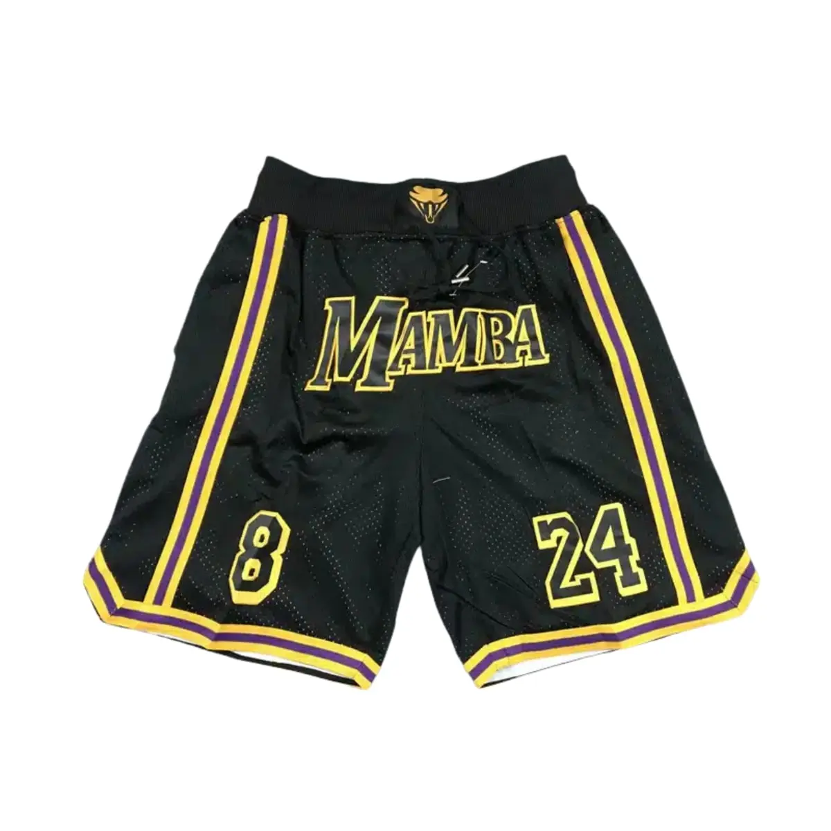 Kobe Bryant 8 24 Lakers MAMBA Black Basketball Shorts 1 Kobe Bryant 8 24 Lakers MAMBA Black Basketball Shorts