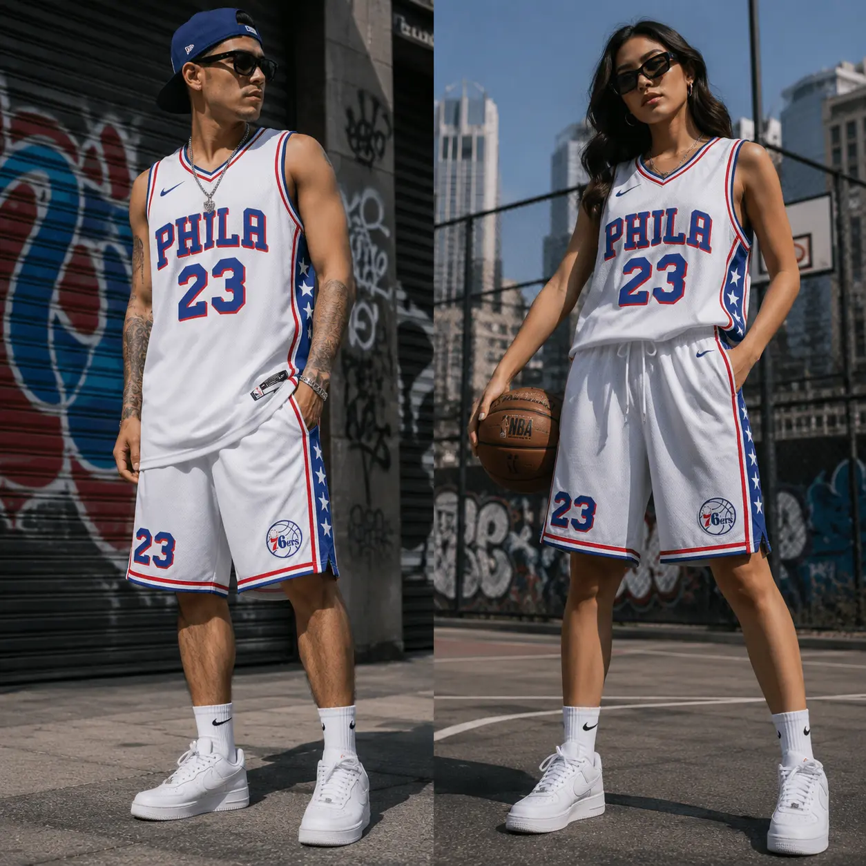 Los Angeles Lakers 2022-23 City Edition White Shorts