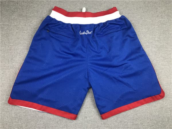 Los Angeles Clippers 1984-85 Blue Classics Shorts back