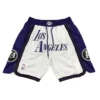 Los Angeles Lakers 2022-23 City Edition White Shorts