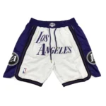 Los Angeles Lakers 2022 23 City Edition White Shorts