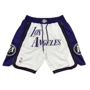 Los Angeles Lakers 2022-23 City Edition White Shorts
