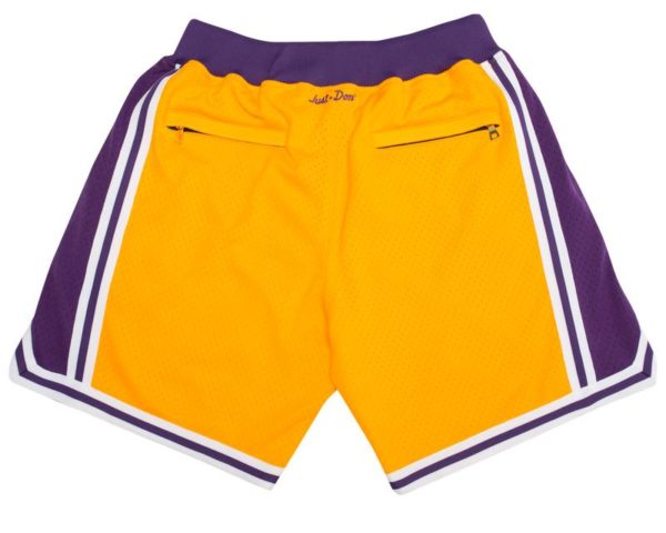 Los Angeles Lakers Shorts Yellow 1