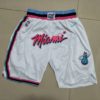 Miami Heat White Shorts