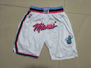 Miami Heat White Shorts