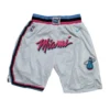 Miami Heat White Shorts