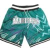 Seattle Mariners Sublimated Shorts Teal