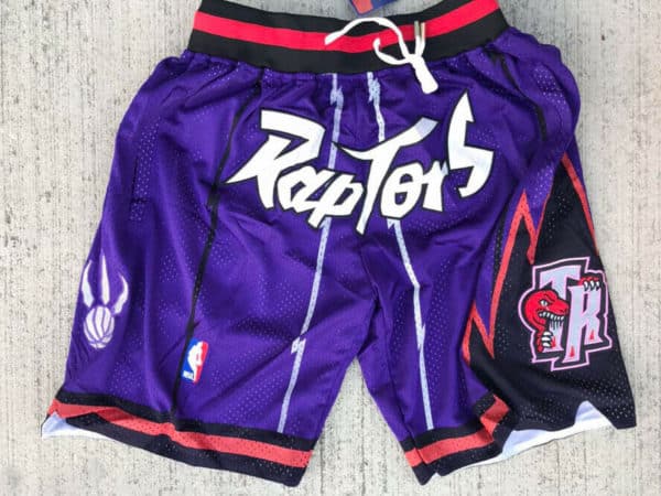 Toronto Raptors Shorts Purple 2