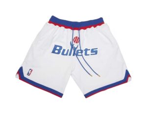 Washington Bullets shorts White