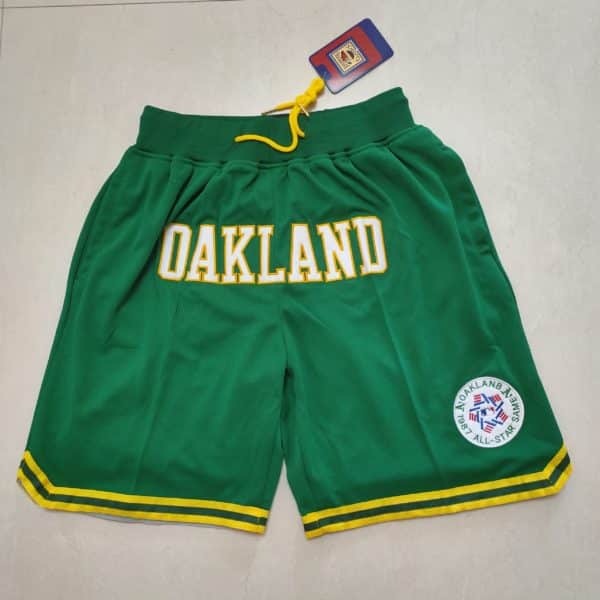 Oakland Athletics Just Don Home Run Derby Green Shorts