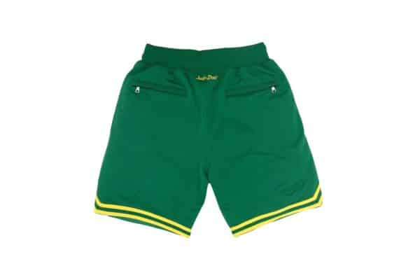 Oakland Athletics MLB Home Run Derby Green Shorts back