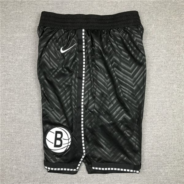 Brooklyn Nets 2021 Earned Edition Shorts Black side 1