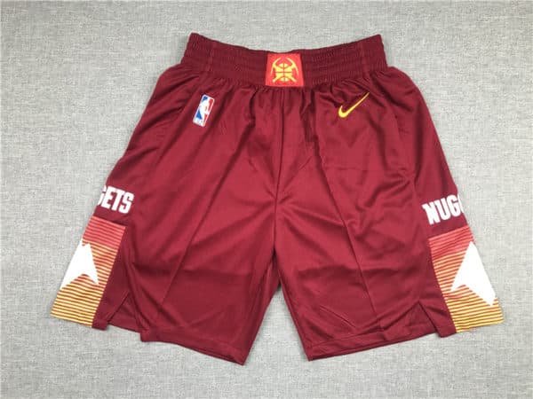 Denver Nuggets City Edition 2021 Swingman Red Shorts