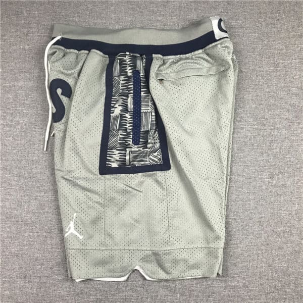 Georgetown University x Jordan Gray Shorts side 1