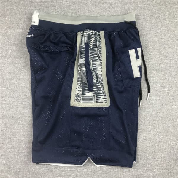 Georgetown University x Jordan Navy Shorts real side