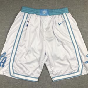 Los Angeles Lakers City Edition Swingman White Blue Shorts