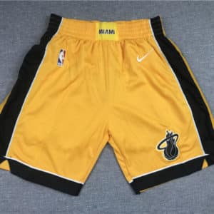 Miami Heat 2020-21 Yellow Earned Edition Shorts