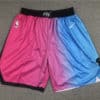 Miami Heat Pink Rainbow 2020-21 City Edition Swingman Shorts