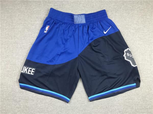Milwaukee Bucks 2021 Blue Earned Edition Swingman City ShortsMilwaukee Bucks 2021 Blue Earned Edition Swingman City Shorts