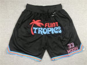Movie Flint Tropics Jackie Moon #33 Basketball Black Shorts