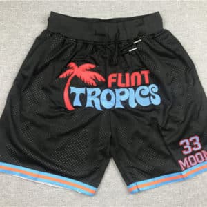 Movie Flint Tropics Jackie Moon #33 Basketball Black Shorts