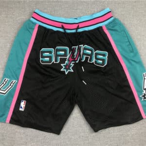 San Antonio Spurs Green Black 90s Shorts