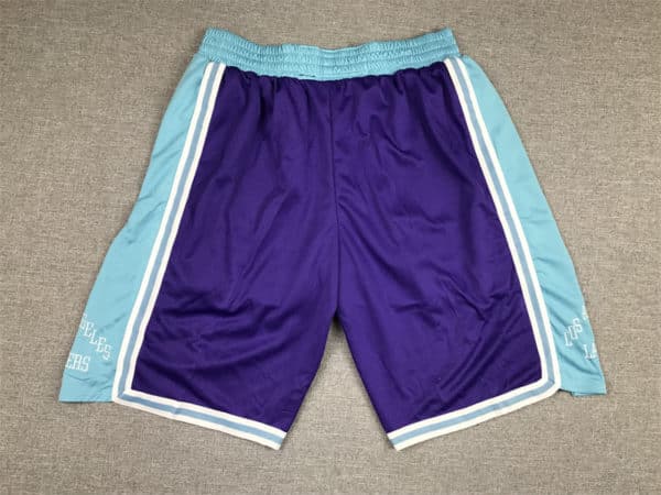 Los Angeles Lakers City Edition Purple shorts back