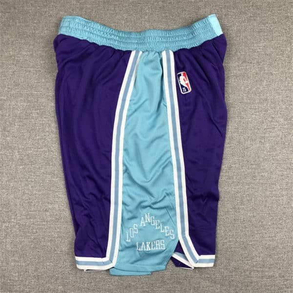 Los Angeles Lakers City Edition Purple shorts side
