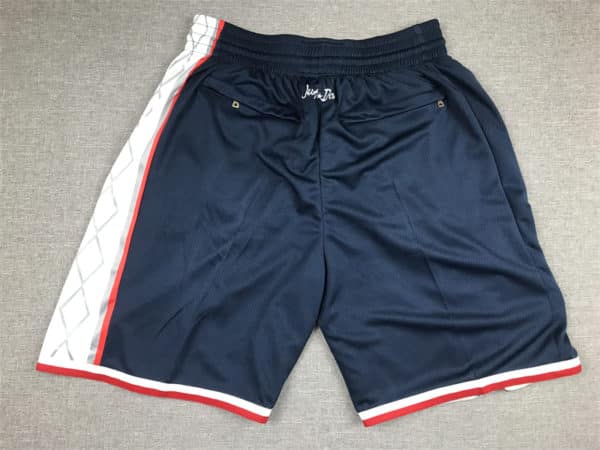 Brooklyn Nets City Edition Navy Shorts back