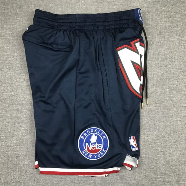 Brooklyn Nets City Edition Navy Shorts sisde