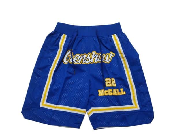 Crenshaw High School #22 Quincy McCall Blue Just Don Shorts